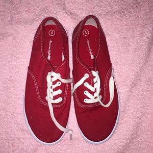 American eagle red shoes